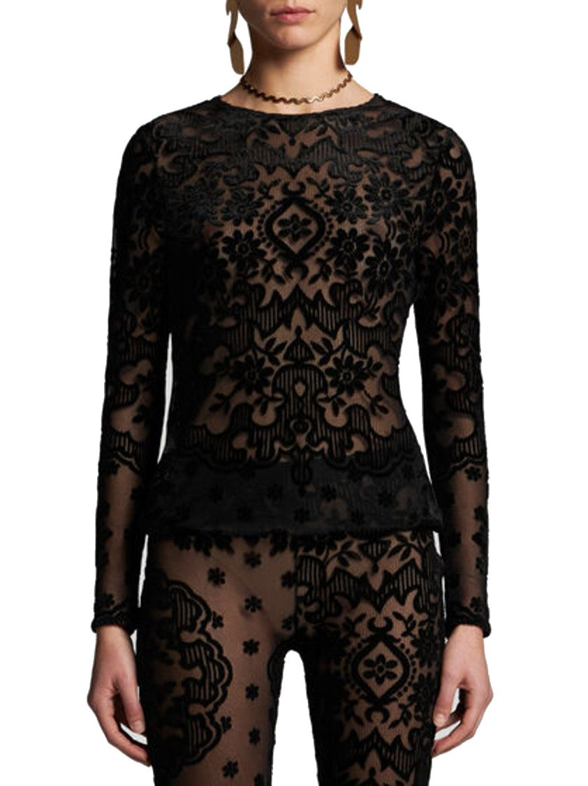 Etro Jaquard Tulle Top