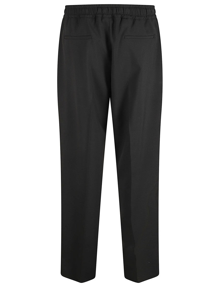 Valentino Garavani Straight Leg Trousers With Elasticated Drawstring Waistband