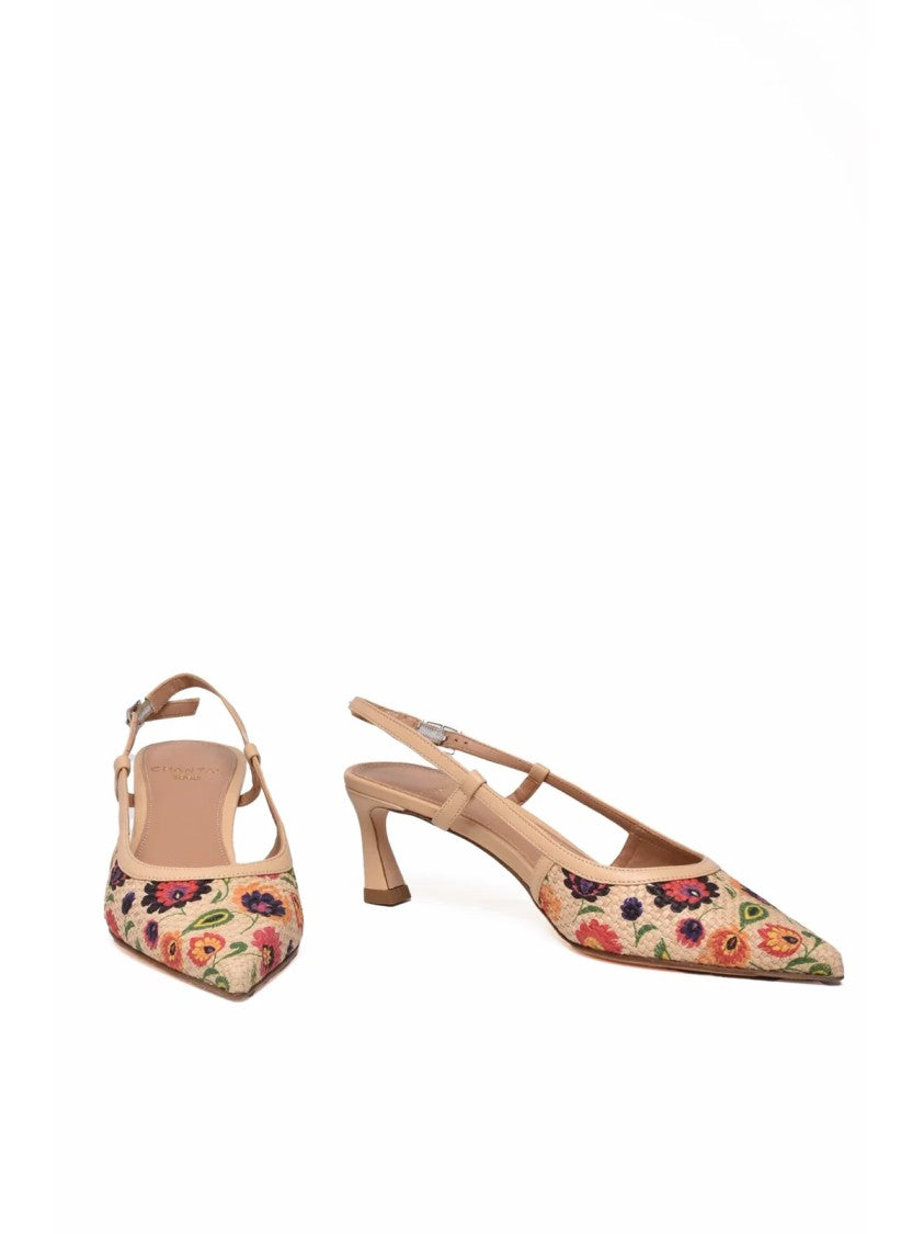 Chantal Multicolor Other Fibers Rafia Pump