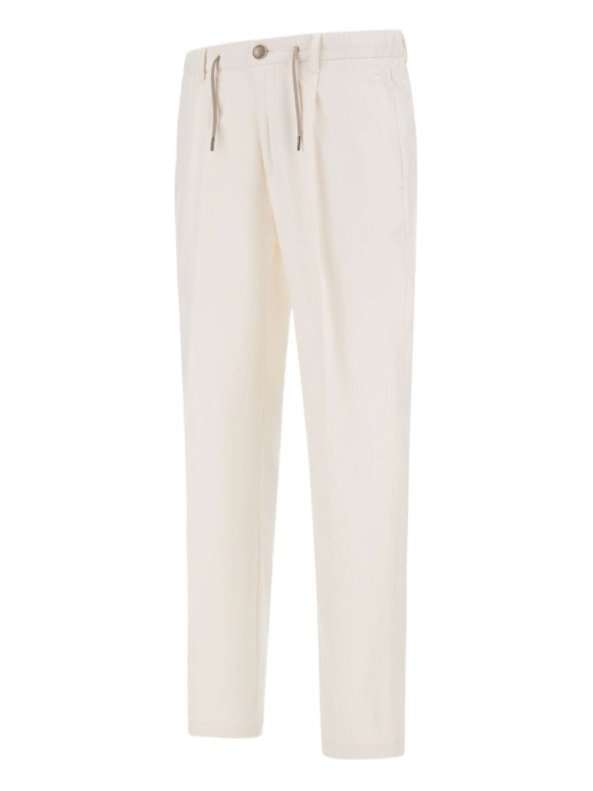 Herno Cashmere-Silk Trousers With Drawstring Waist