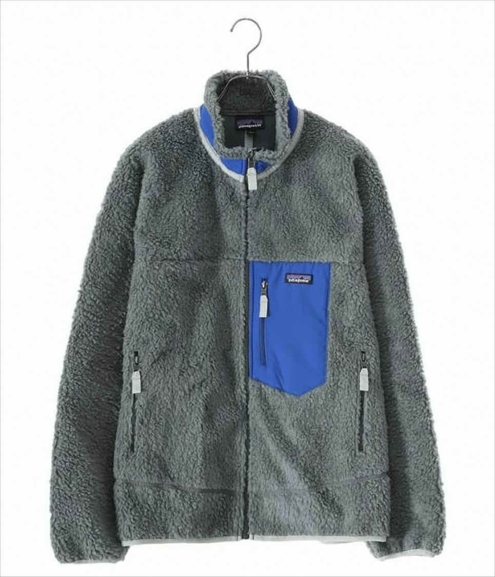 Patagonia Textured Fleece Jacket With Contrasting Zip Pocket
