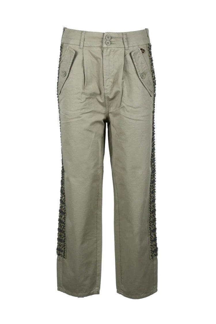Twin-Set Cotton Trousers - Green