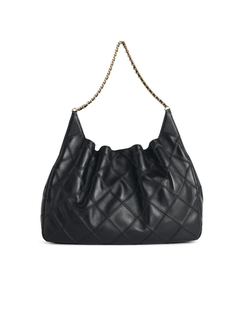 Tory Burch 'Shopping Fleming Grande' Black Nappa Leather Bag