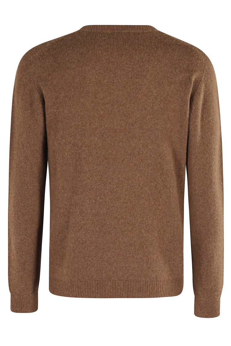 Roberto Collina Classic Crew Neck Merino Wool Blend Sweater