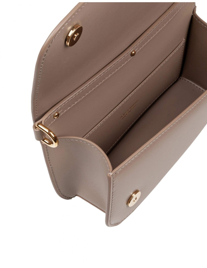 Dolce & Gabbana 3.5" Leather Crossbody Bag