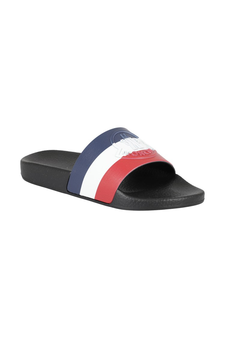 Moncler Jeanne Black Plastic Slide Sandal