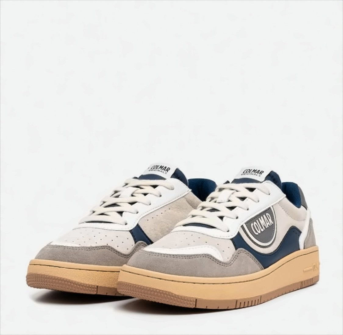 Colmar Originals Low-Top Suede Sneakers With Micro-Perforated Design