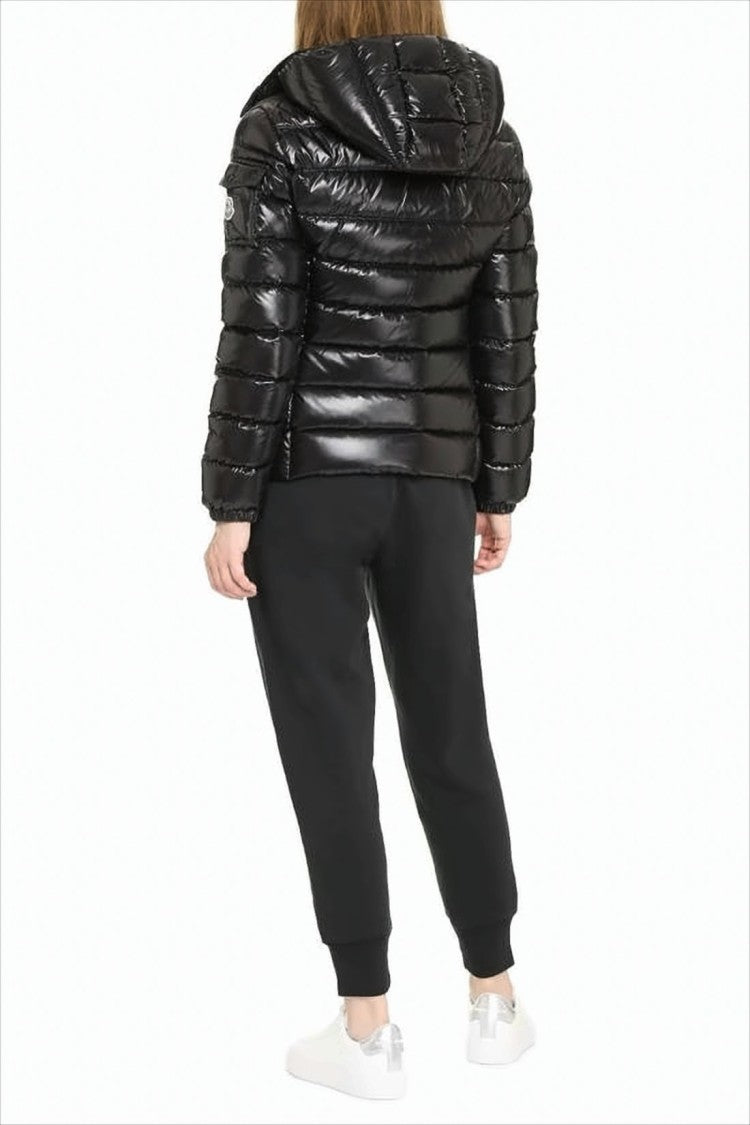 Moncler Quilted Black Down Jacket With Fitted Silhouette
