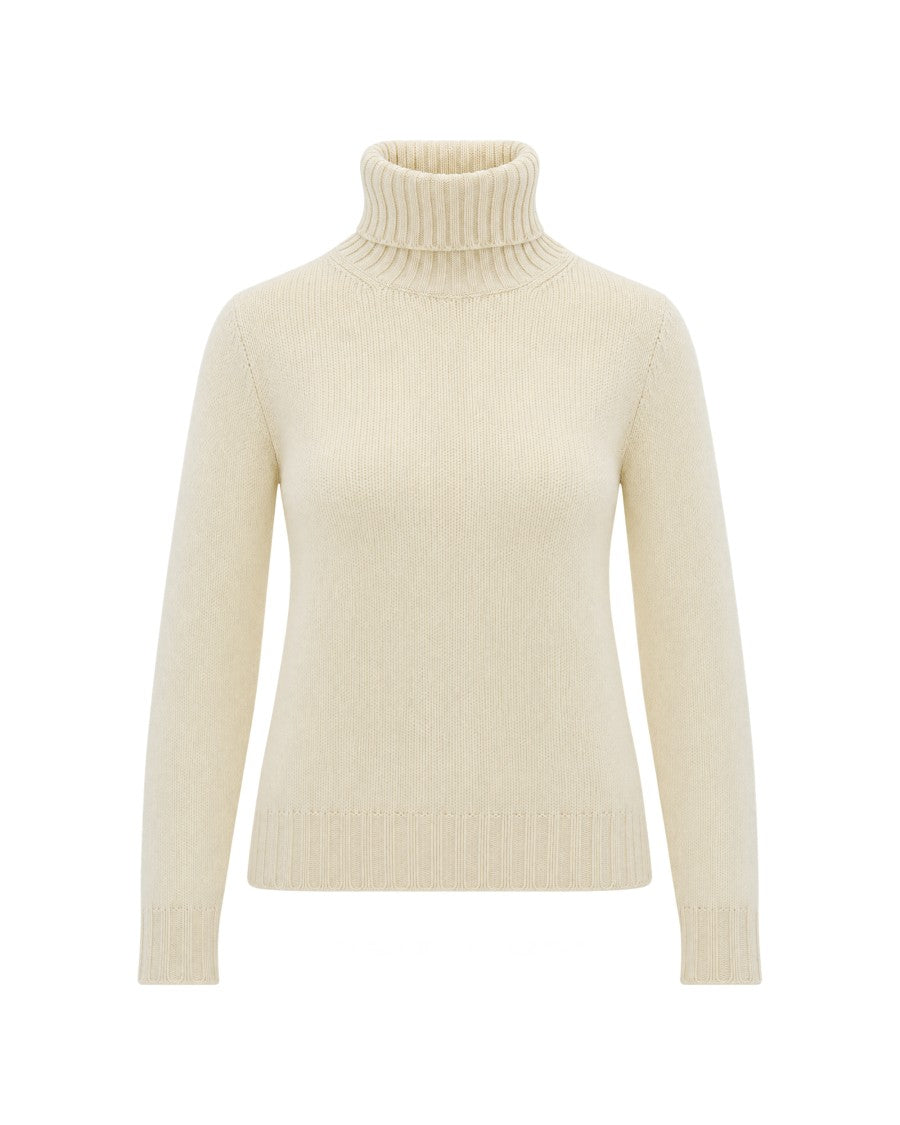 Fabiana Filippi Yellow Cashmere Turtleneck Sweater