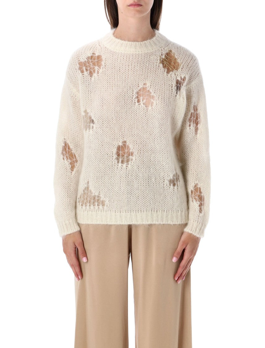 Fabiana Filippi Mohair Sweater With Gold Detail