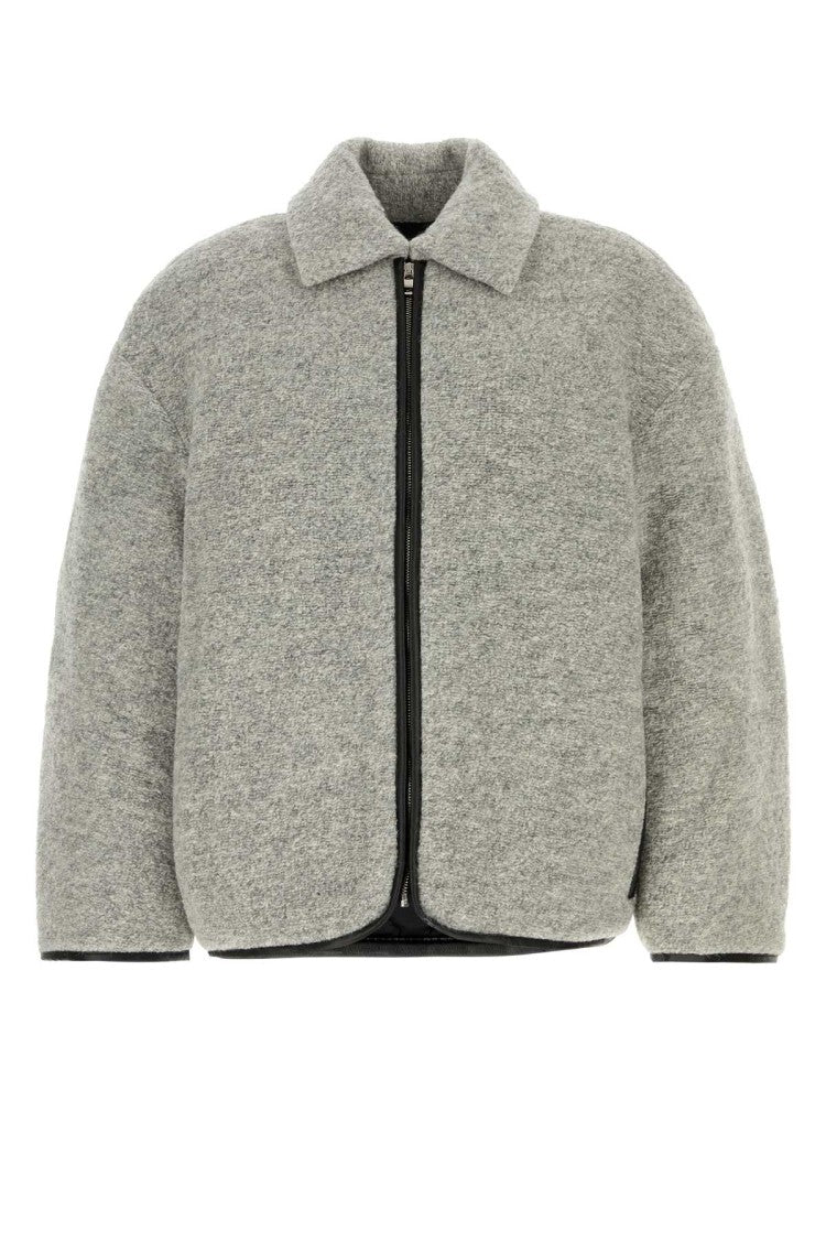J. W. Anderson Melange Light Grey Wool Blend Jacket