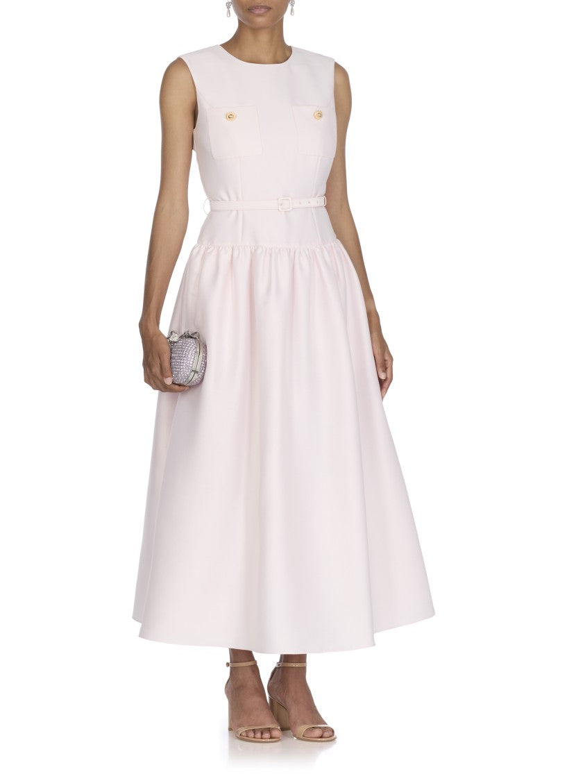 Self-Portrait Taffeta Midi Dress