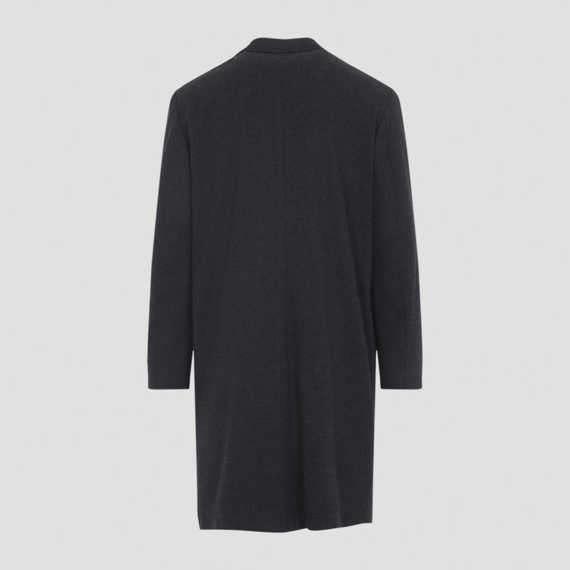 Canali Dark Grey Wool Coat