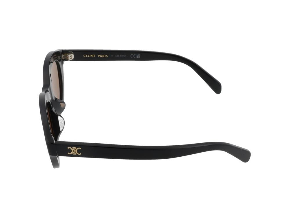 Celine Rounded Cat-Eye Gold Logo Detail Sunglasses