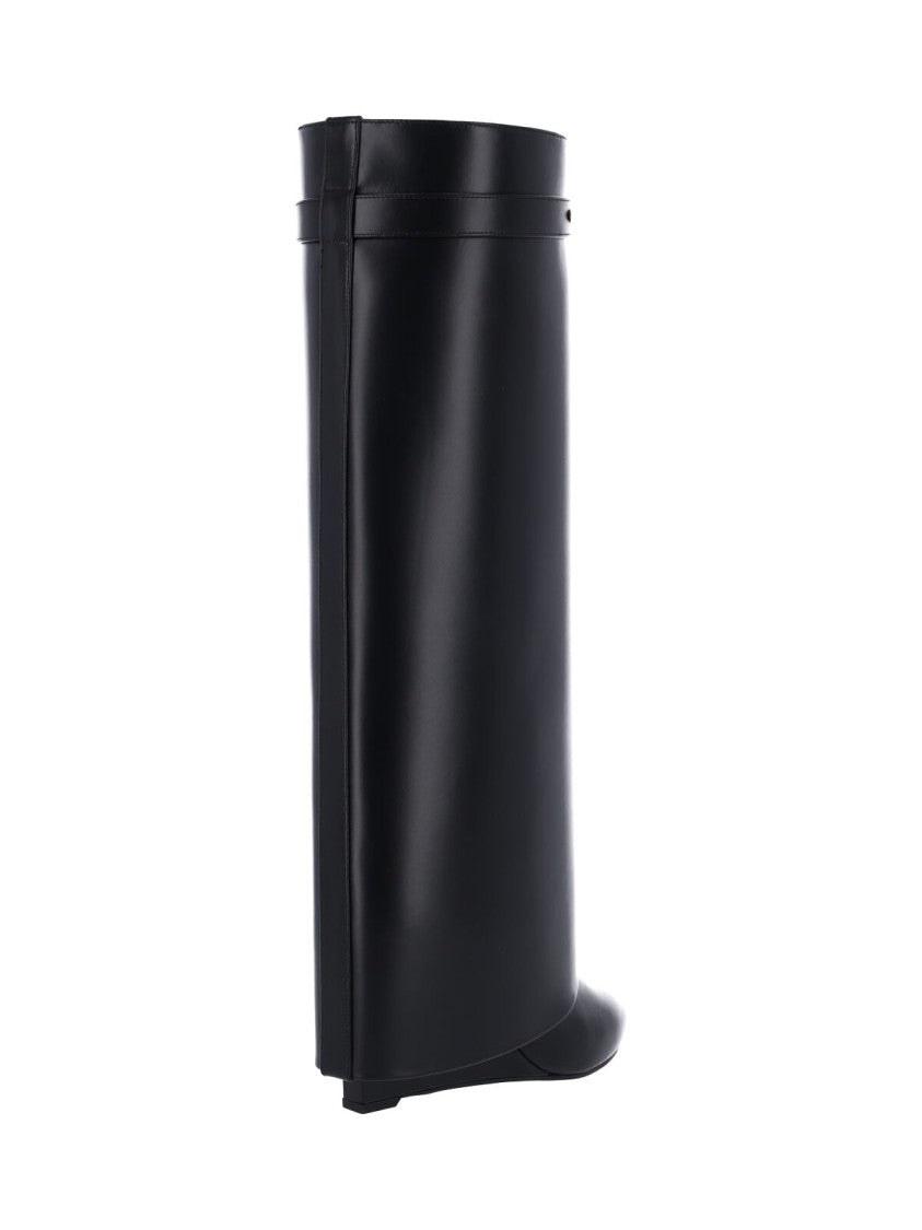 Givenchy Black Shark Pinch Calfskin Boots