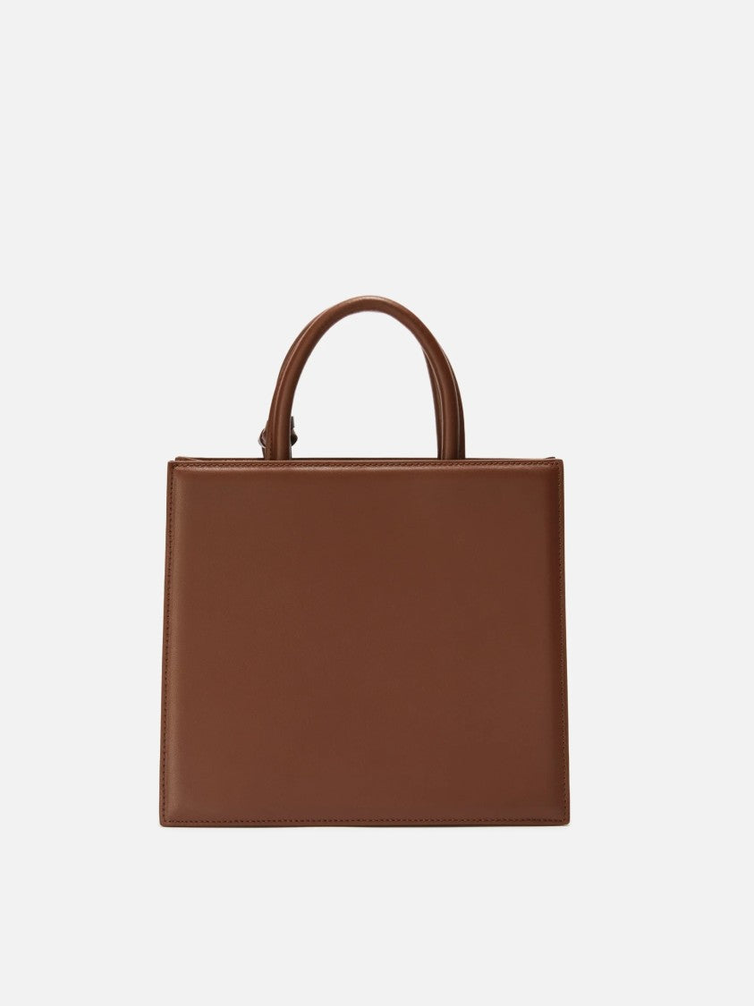 Mc2 Saint Barth Versatile Midi Tote Bag In Calf Leather