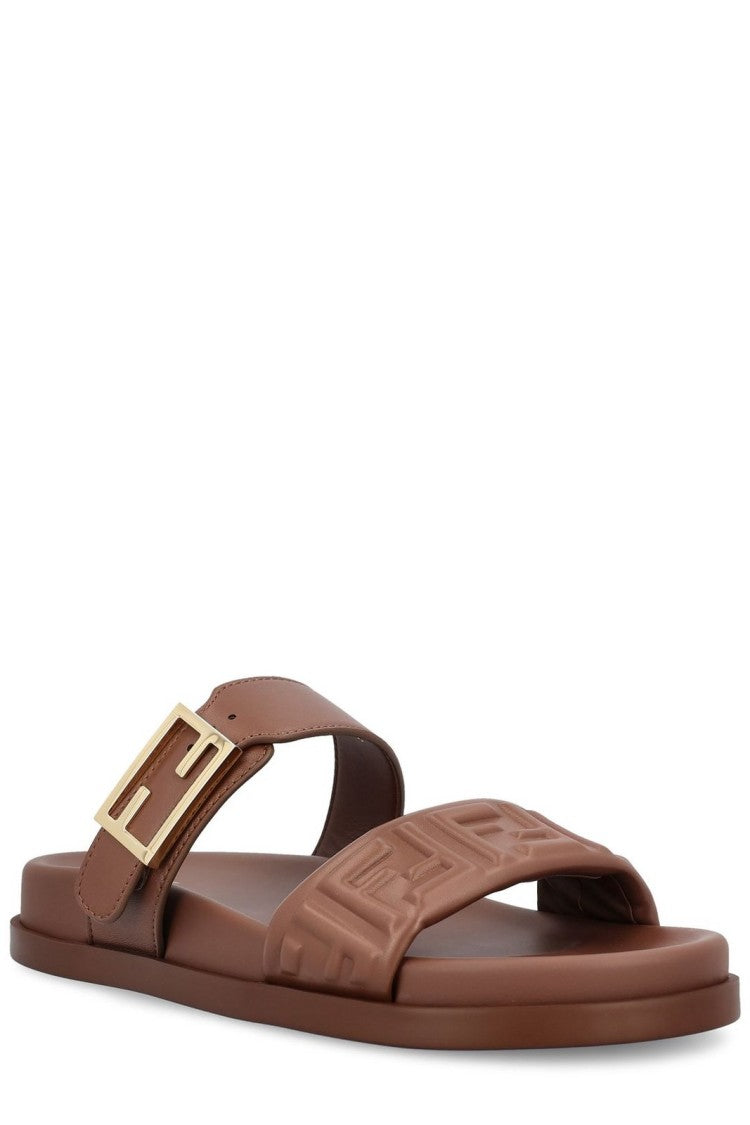 Fendi Brown Sandals With Timeless Design And Striking Detailing