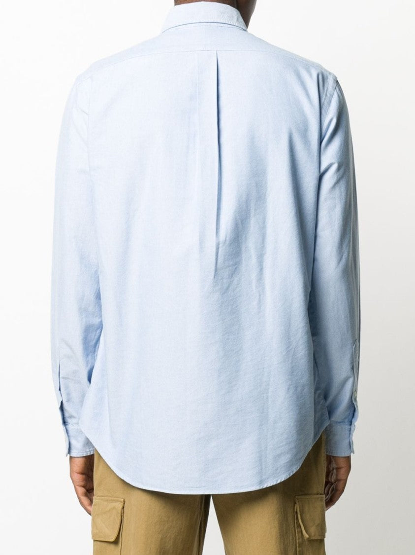 Polo Ralph Lauren Light Blue Button-Down Shirt With Embroidered Logo