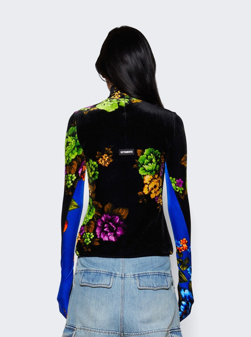 Vetements Velvet Styling Top With Gloves