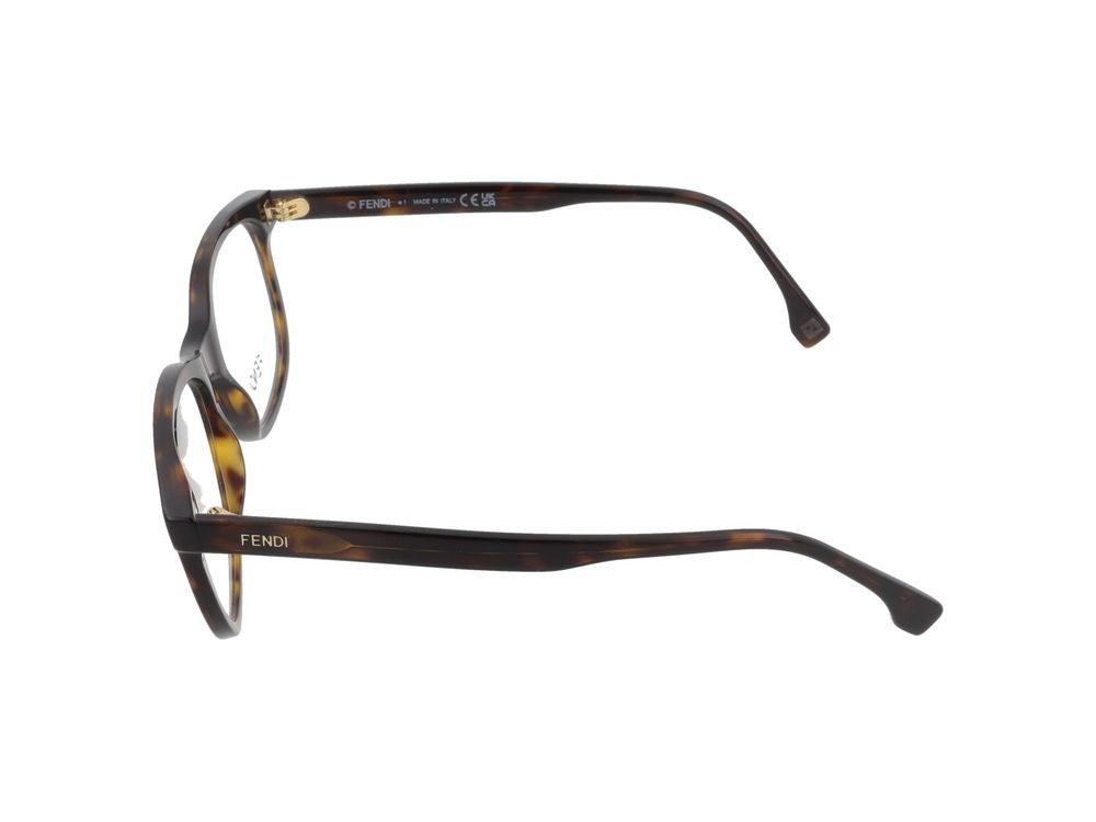 Maison Fendi Classic Tortoiseshell Rectangular Eyeglasses