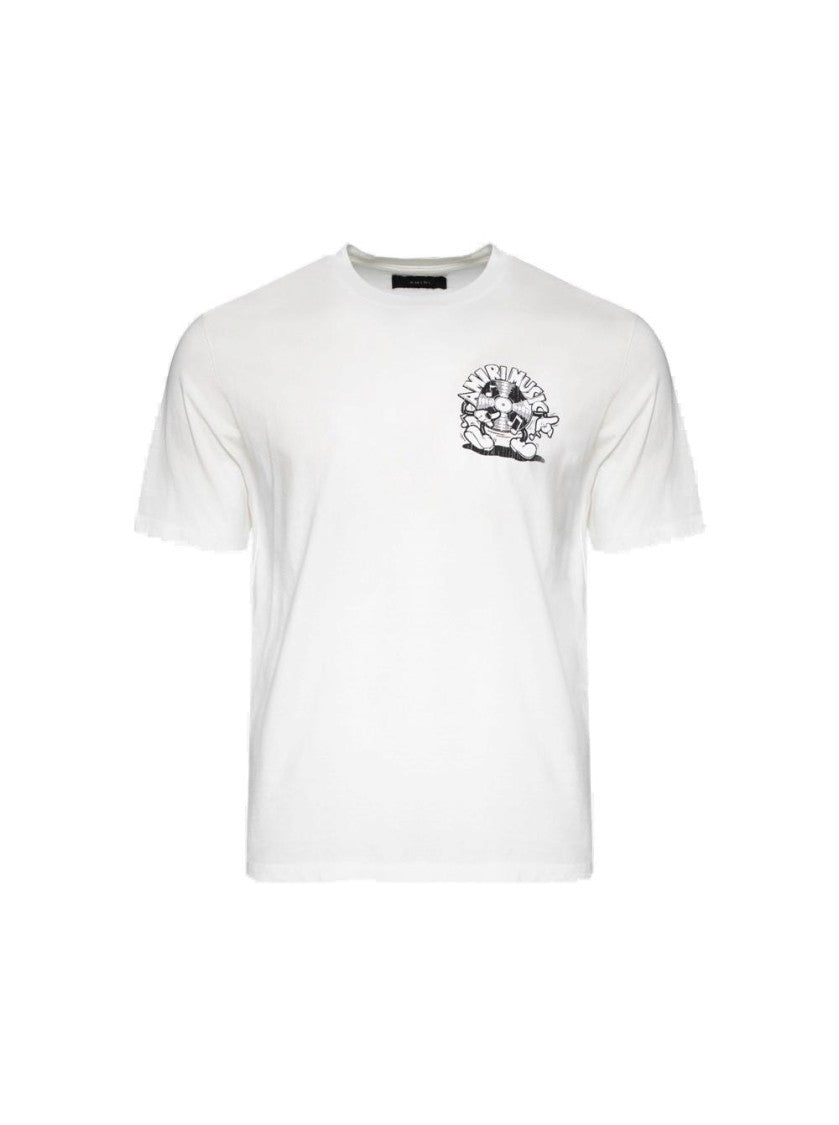 Amiri Music Record Tee Ivory