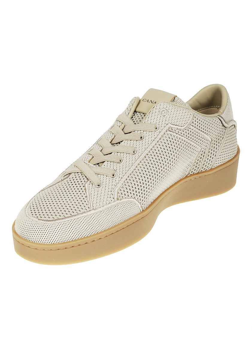 Canali Breathable Mesh Sneakers With Rubber Sole