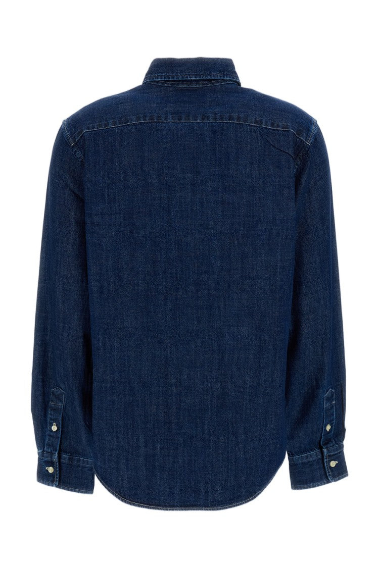 Polo Ralph Lauren Blue Pony Logo Denim Shirt