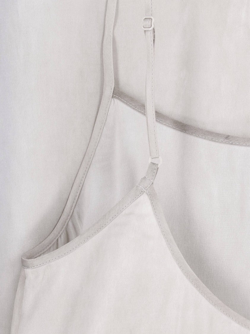 Uma Wang Grey Anaya Midi Silk Blend Dress