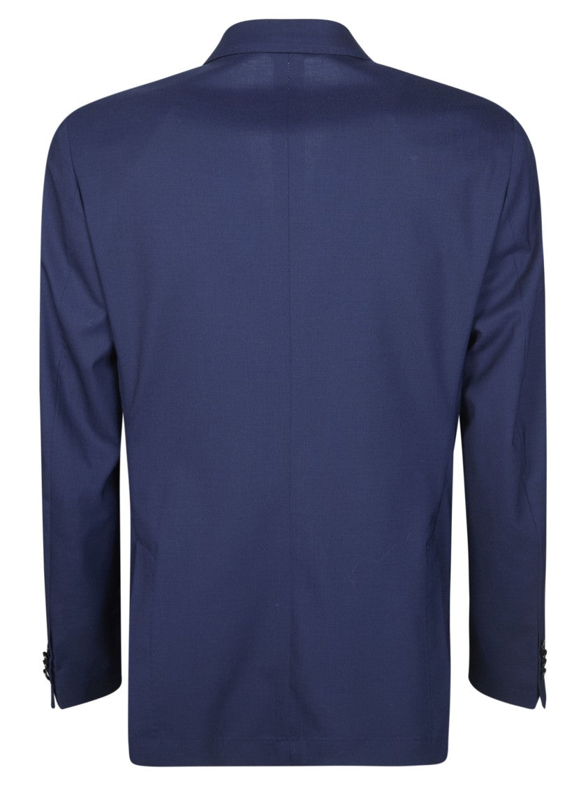 Manuel Ritz Deep Blue Double Breasted Peak Lapel Suit