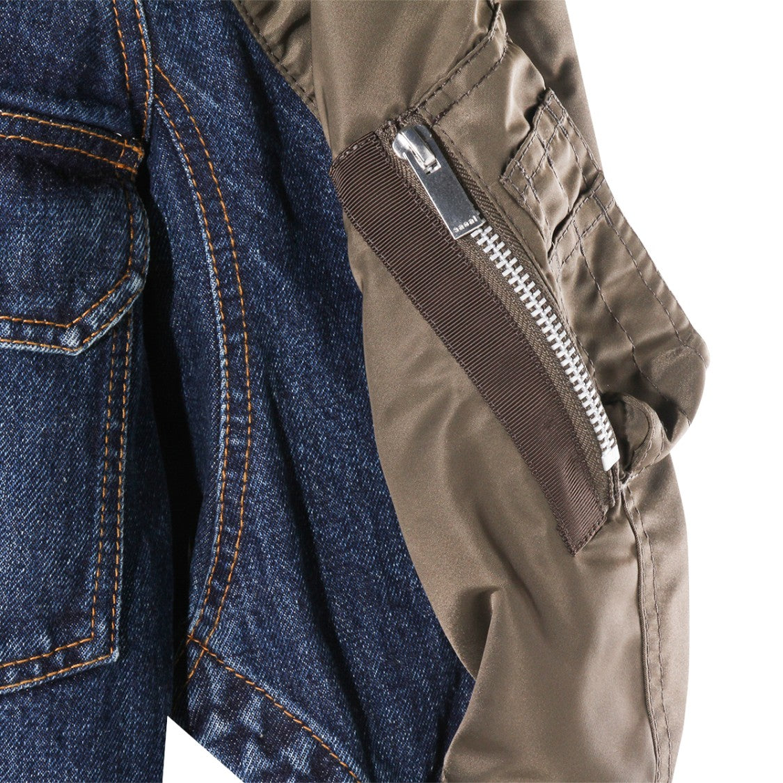 Sacai Layered Neutrals Jacket With Innovative Design