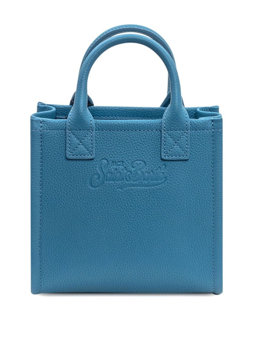 Mc2 Saint Barth Square-Shaped Mini Vanity Bag With Embossed Design