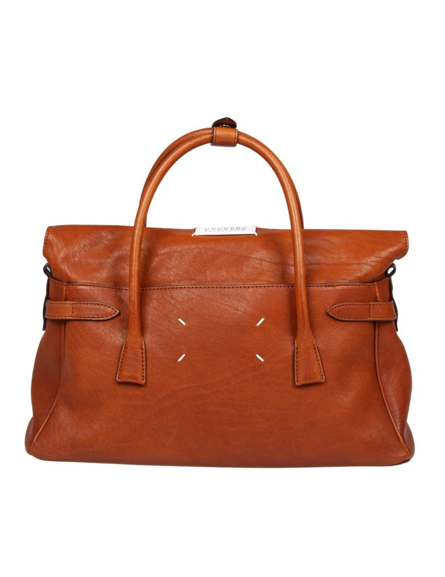 Maison Margiela 5Ac Handbag In Vintage Cognac Leather