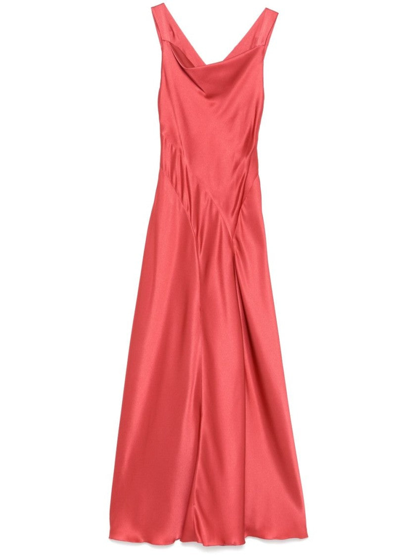 Alberta Ferretti Pink Dress With V-Neckline