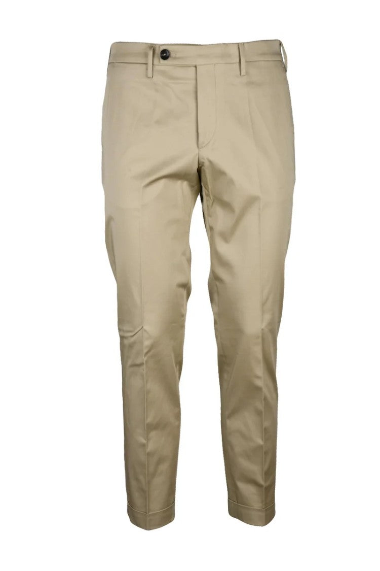 Michael Coal Cotton Stretch Pants - Turquoise