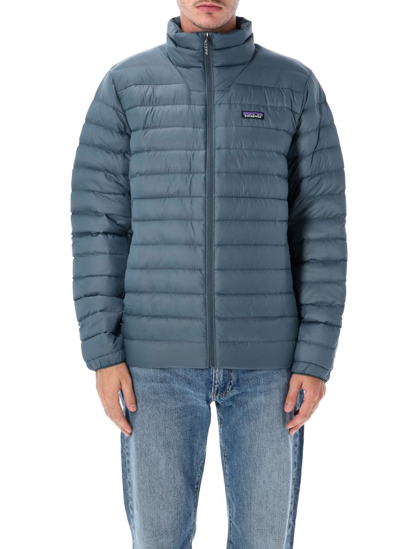 Patagonia Padded Quilted High-Collar Down Jacket