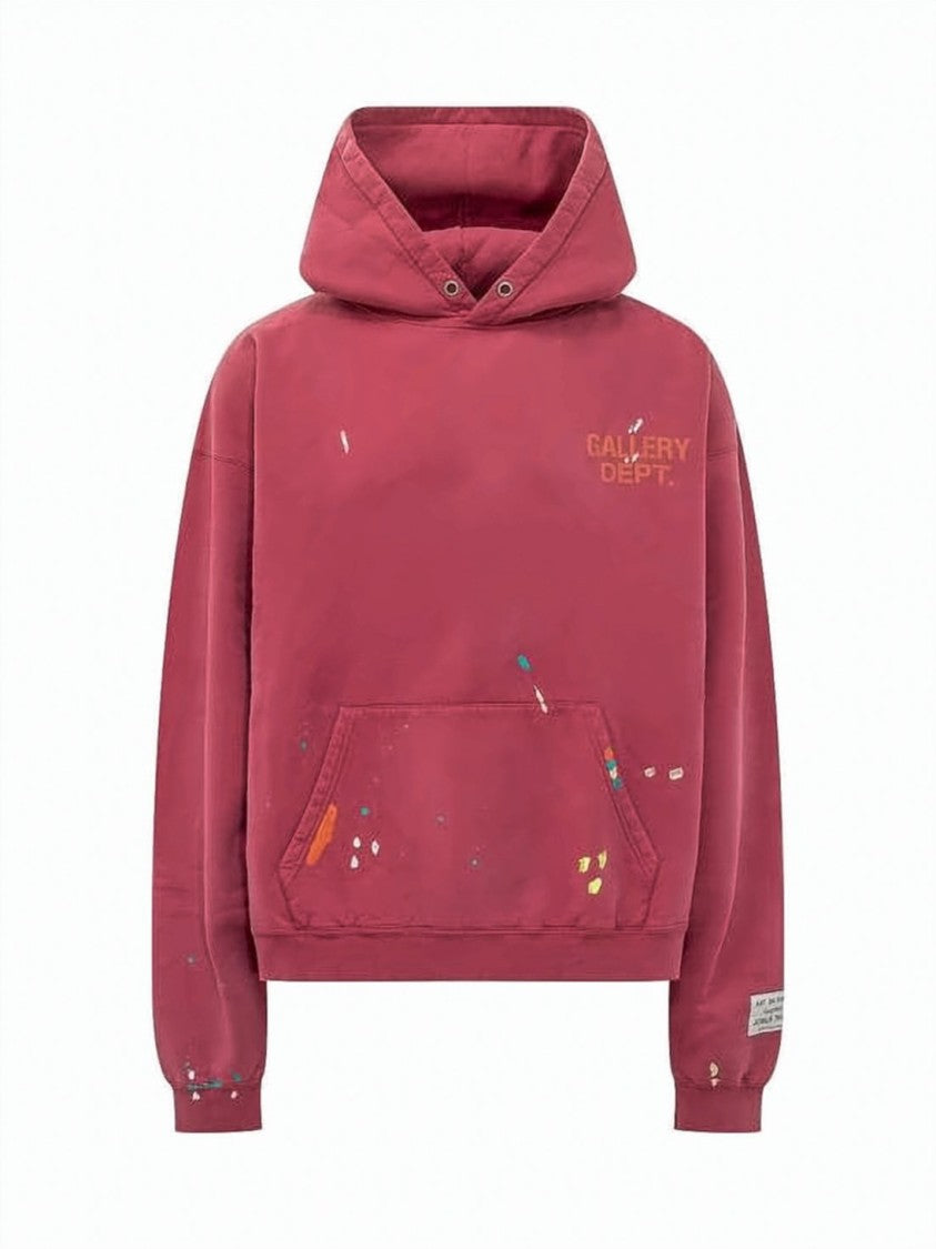 Gallery Dept. Relaxed-Fit Hoodie With Vintage Paint Splatter Design