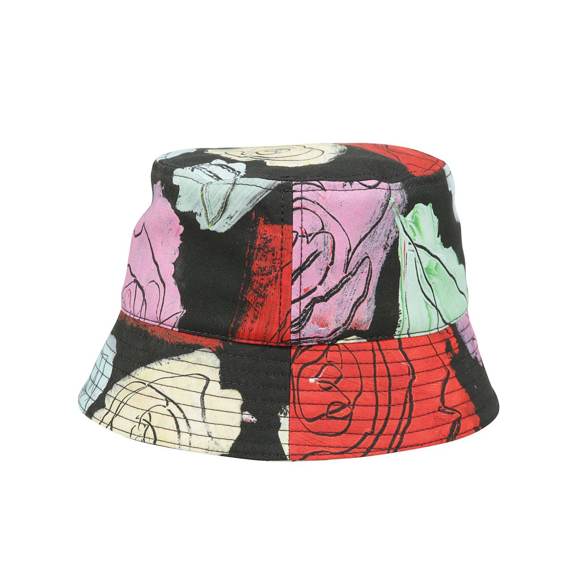 Marni Floral Wide-Brim Hat