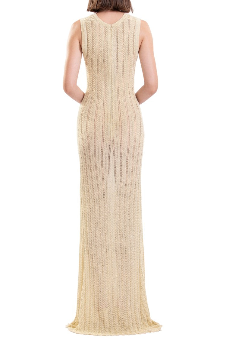 Saiid Kobeisy Knit Floral Dress