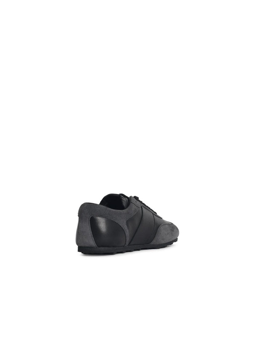 Marni 'Softy Soccer' Black And Grey Leather Sneakers