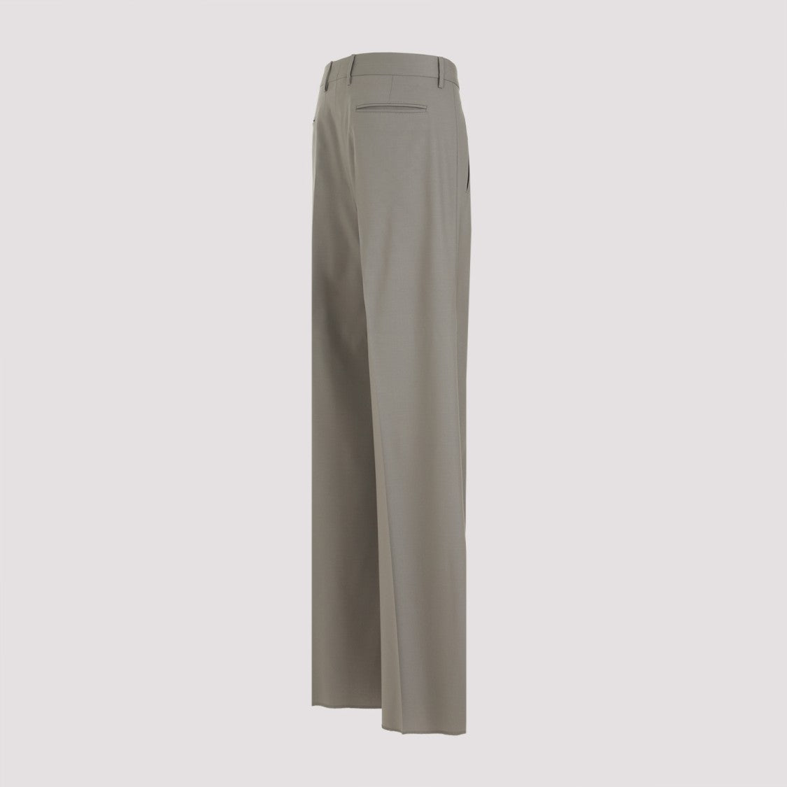 Etro Double Pleat Grey Wool Trousers