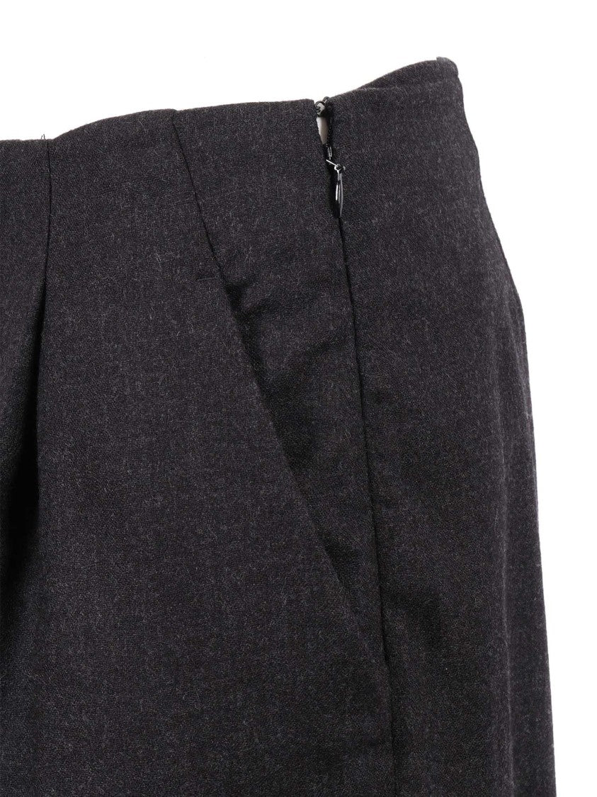Alberta Ferretti Wide-Leg Trousers With High Waist And Pleated Detail