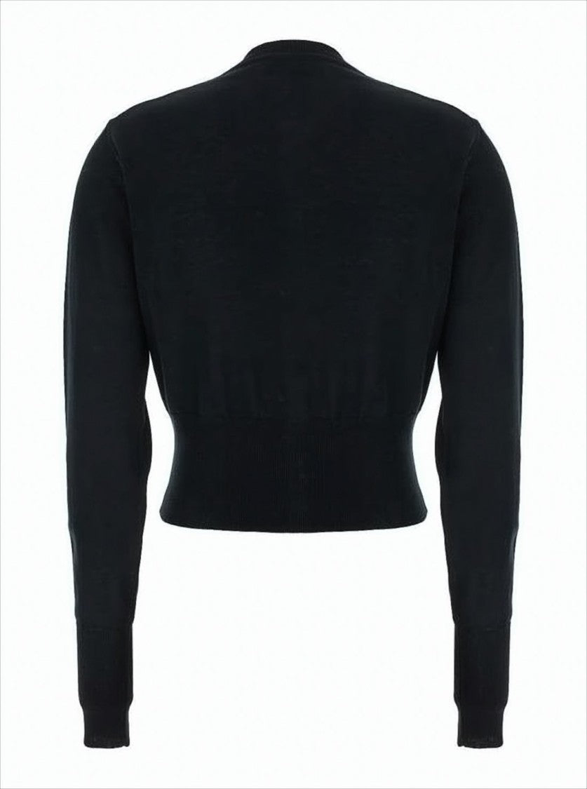 Vivienne Westwood Cropped Fitted Cardigan With Round Neckline