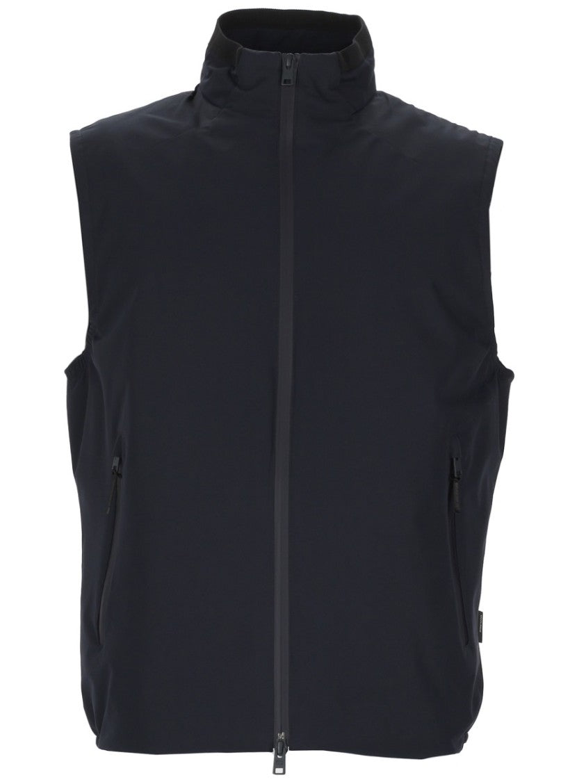 Woolrich Black Waterproof Zip Up Vest