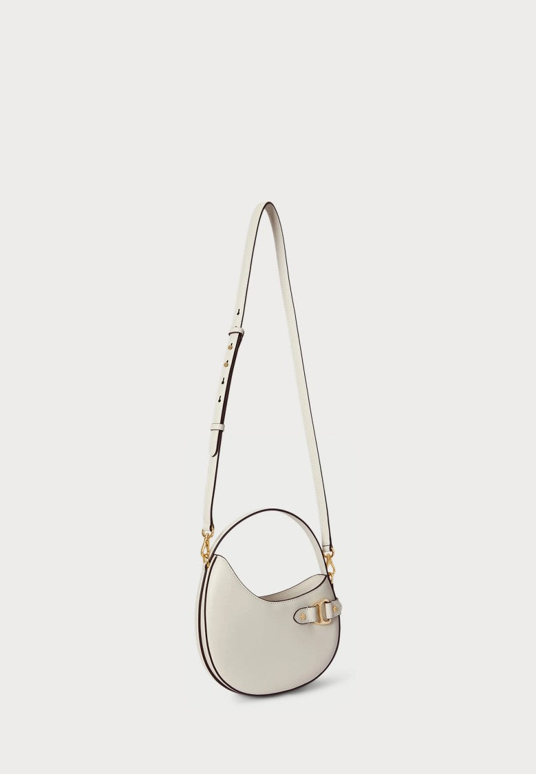 Lauren Ralph Lauren White Tasha Small Rattan Shoulder Bag