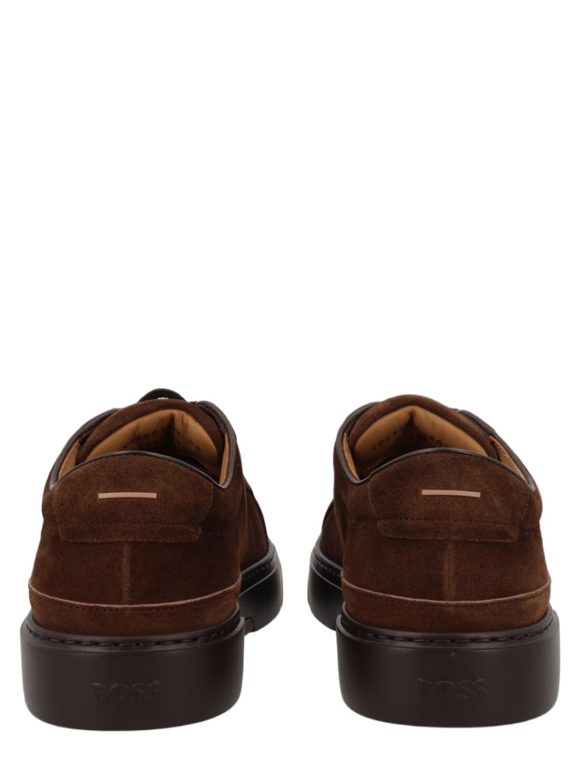 Boss Garytenn Brown Calf Leather Sneakers