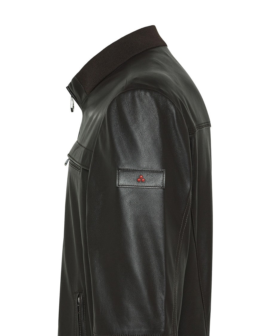 Peuterey Brown Leather Jacket