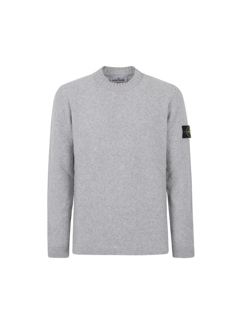 Stone Island Textured Knit Crew Neck Sweater