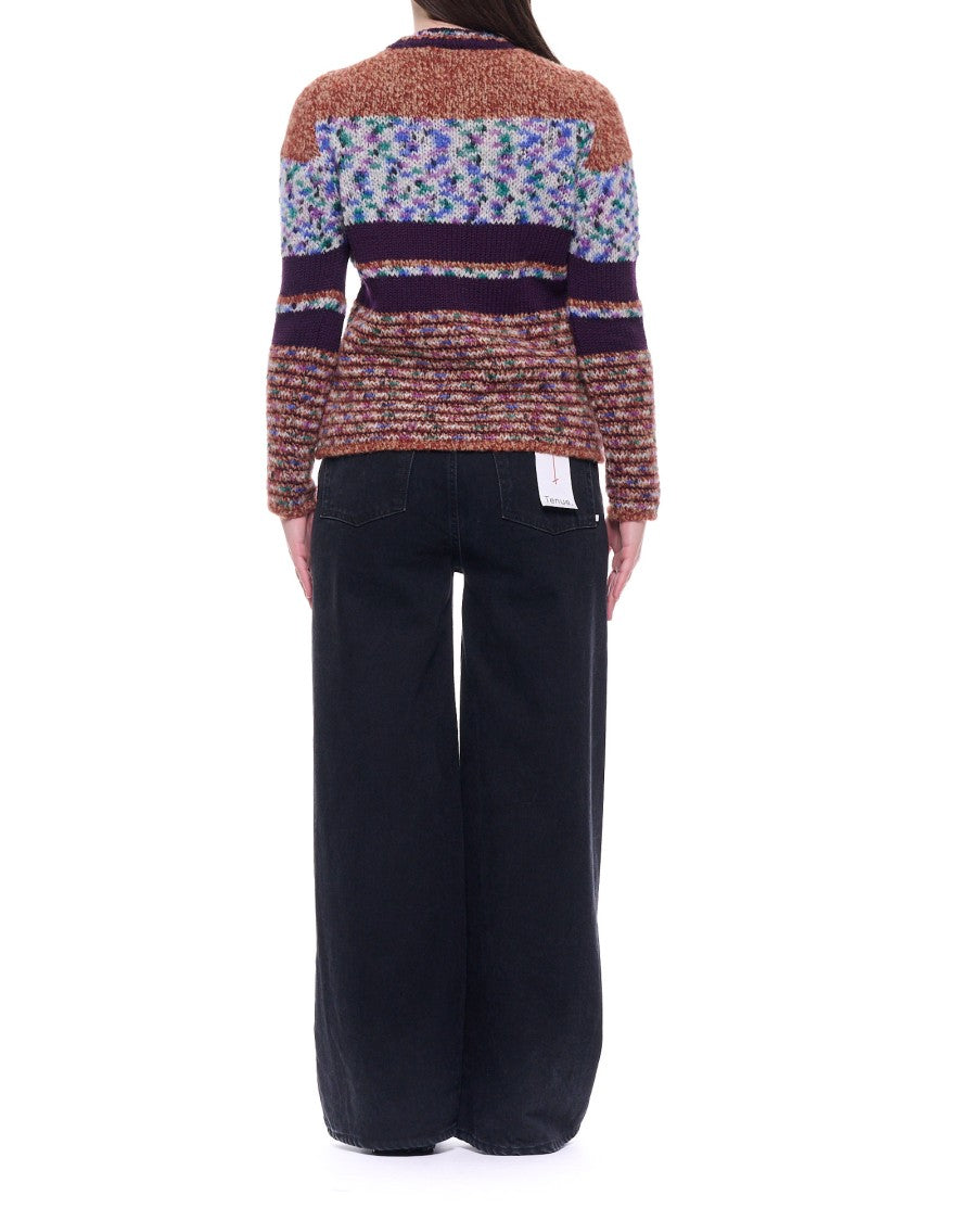 Fabrizio Del Carlo Multicolor Striped Wool Sweater