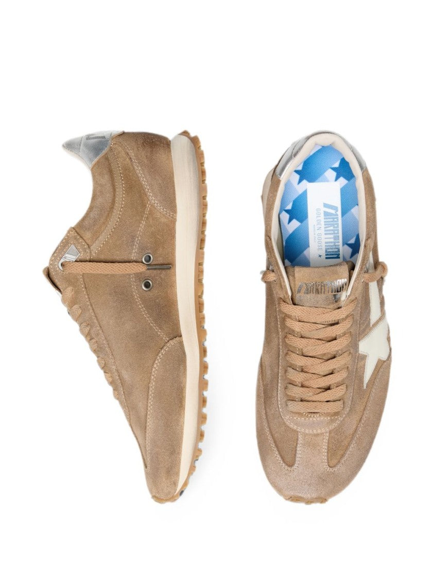 Golden Goose Low-Profile Star Detail Silk Nylon Sneakers