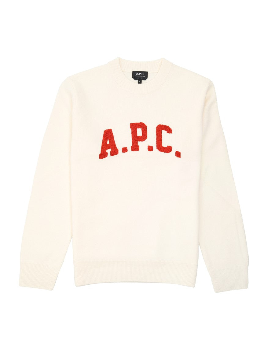 A.P.C. Merino Wool Sweater With Varsity Logo